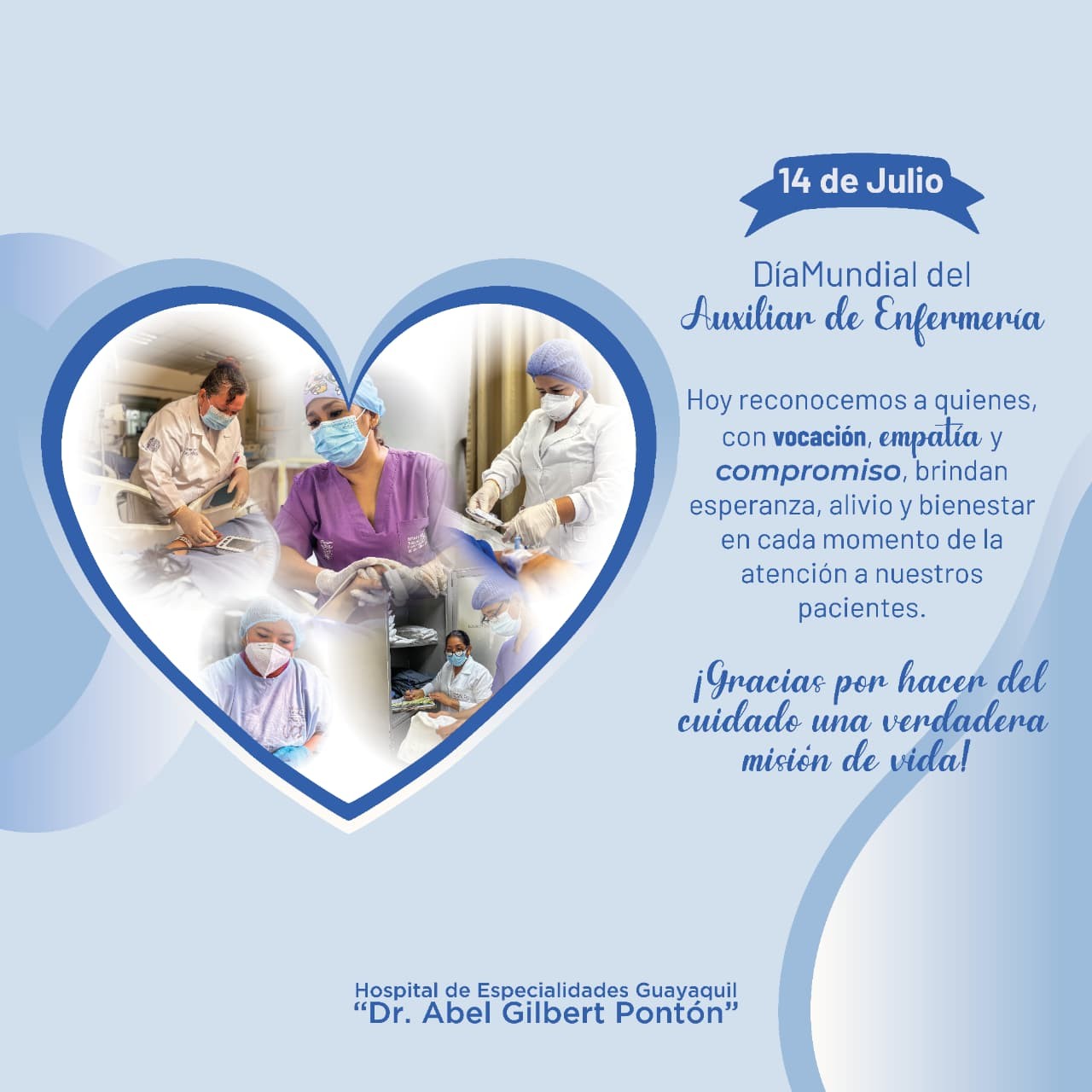 ¡Feliz Día Mundial del Auxiliar de Enfermería!